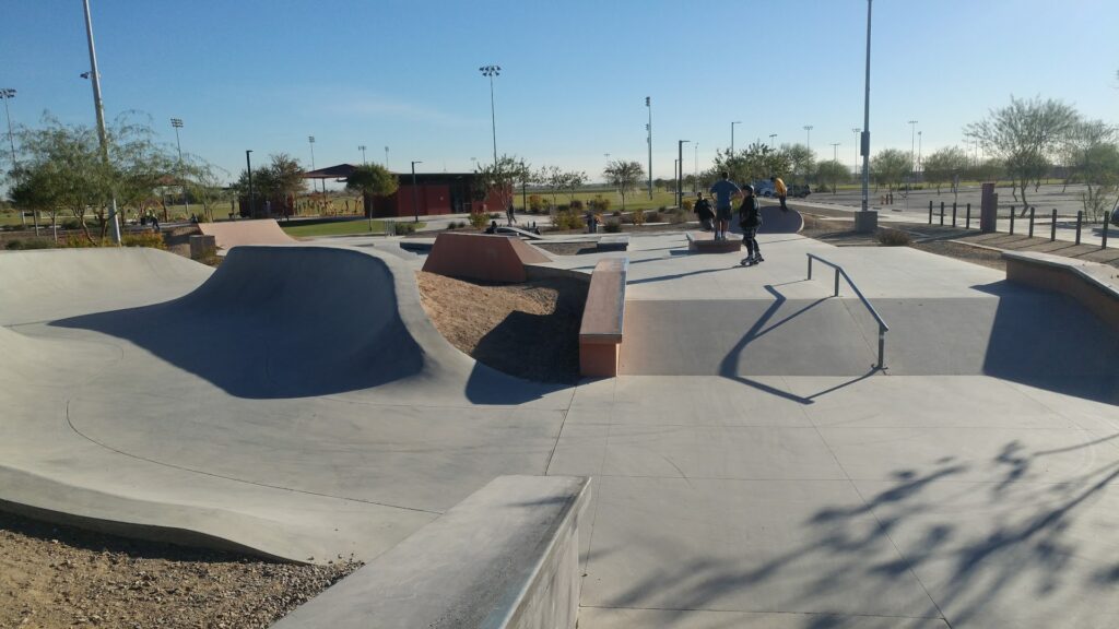 Copper Sky Skate Plaza © Shawn Munson on Google Maps