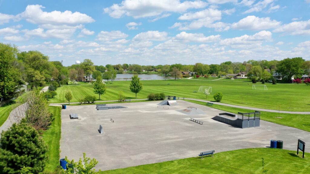 Dyer Pheasant Hills Park Skateboard Park © David S on Google Maps