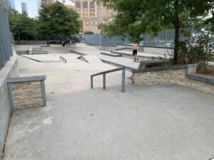 Hudson River Park Skatepark.