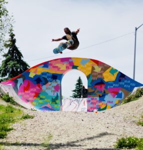 Ride It Sculpture Skatepark © evergreenskateparks on Google Maps