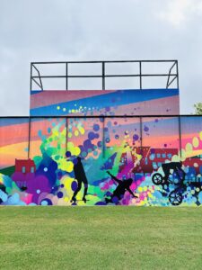 Rogers Skate & Splash Park & Rail Line Trailhead © The Good Life NWA on Google Maps