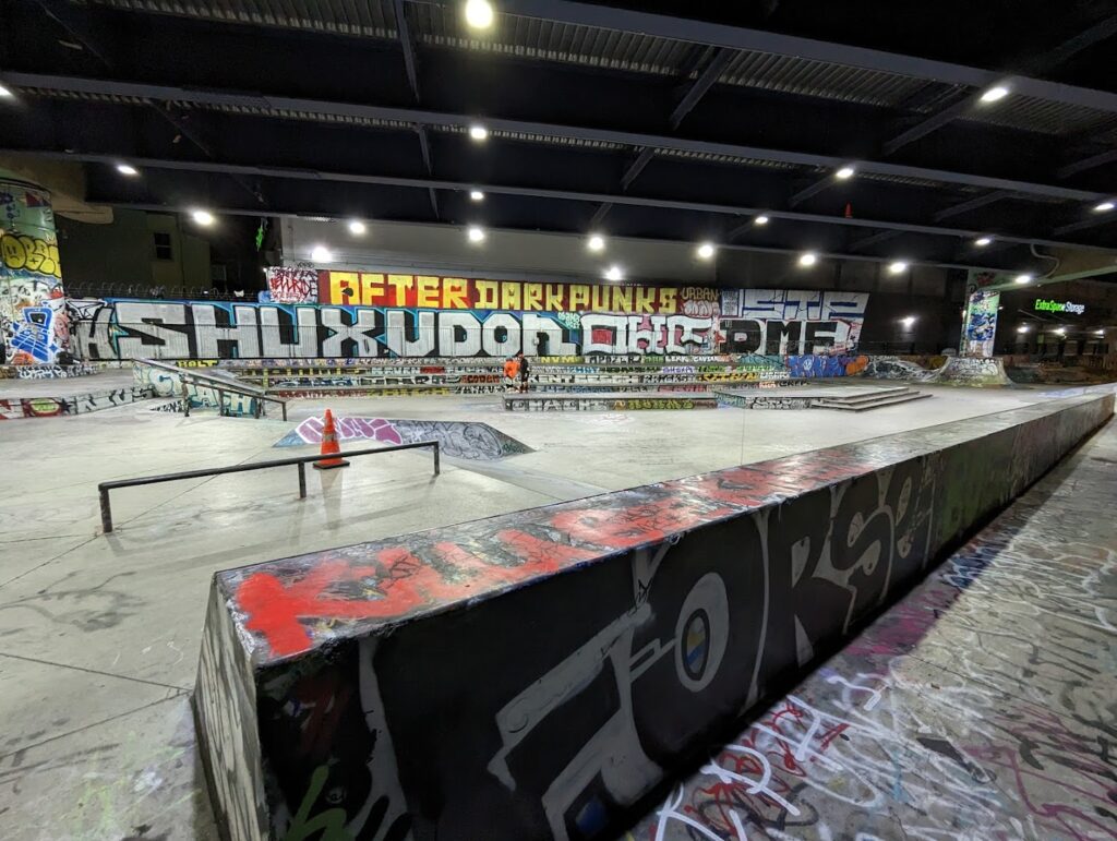 Under The Bridge Skatepark © Mike Boyle on Google Maps