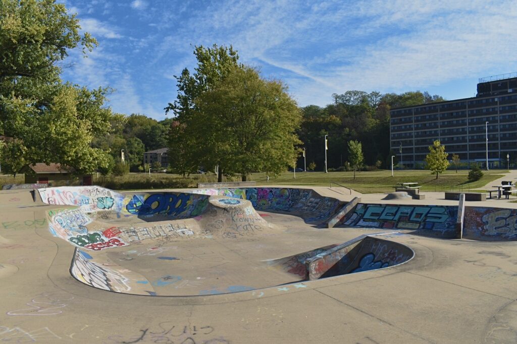 Iowa City Skatepark © David Casterline on Google Maps