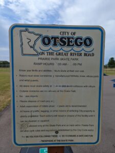Otsego Prairie Park Skatepark © Darren Germundson on Google Maps
